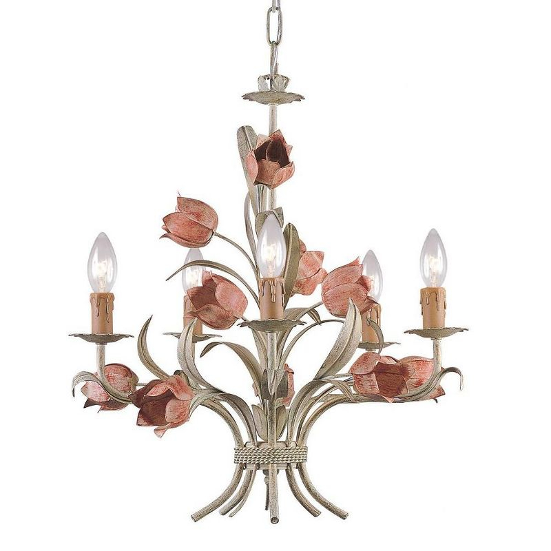 Crystorama Lighting Southport 5 - Light Chandelier in  Sage Rose