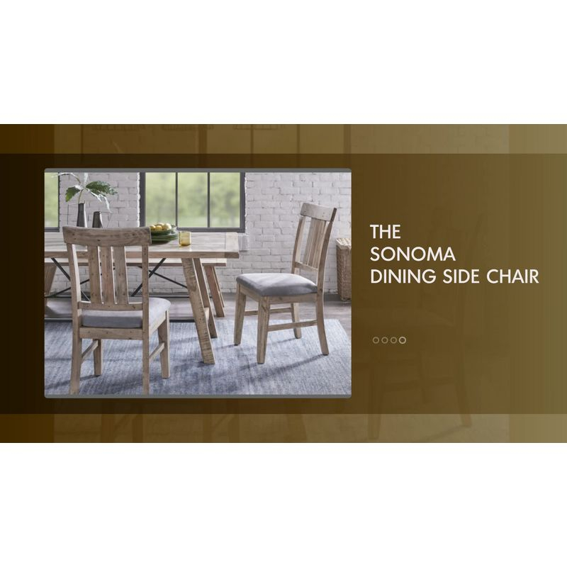 Ink+Ivy Sonoma Dining Bench Natural: Mid-Century Modern Pine & Metal Frame, Seats 2, 400lb Capacity