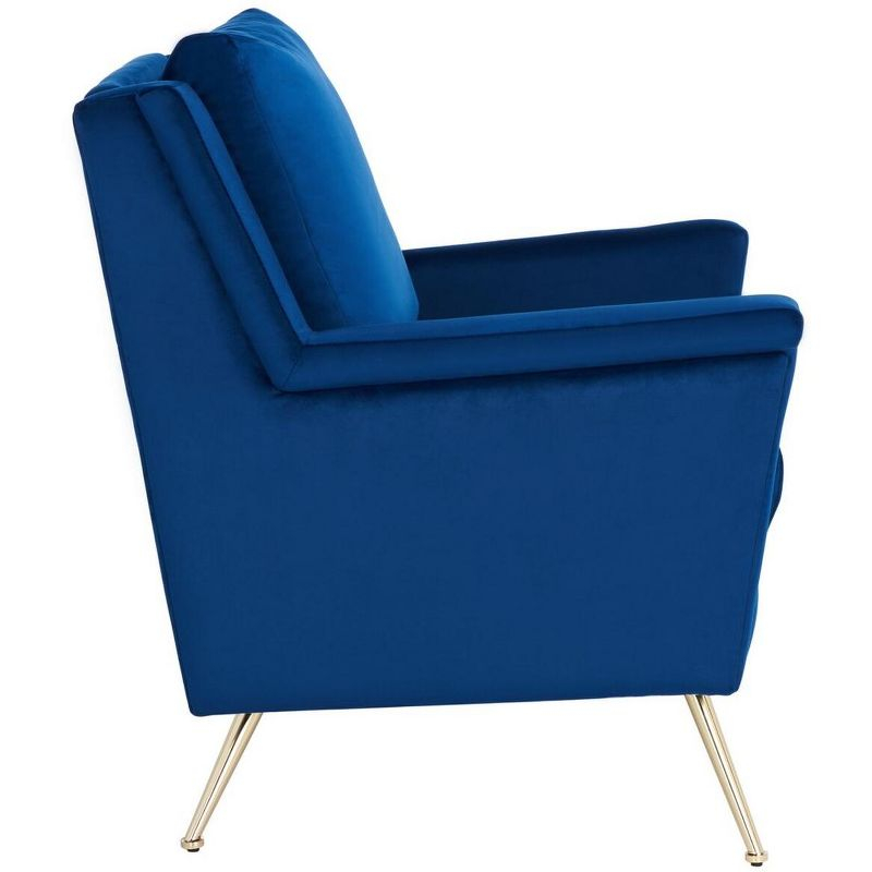 Cerise Mid Century Arm Chair - ACH5100A - Navy/Gold - Safavieh