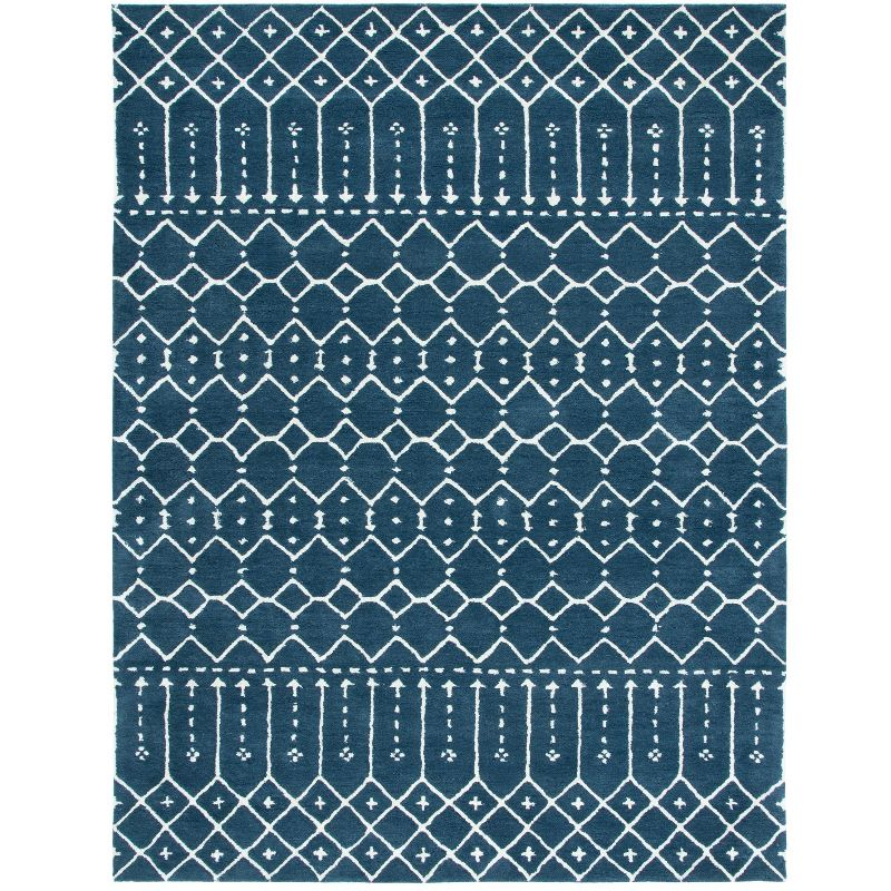 Himalaya HIM903 Handmade Area Rug - 9'x12' - Navy/Ivory - Safavieh