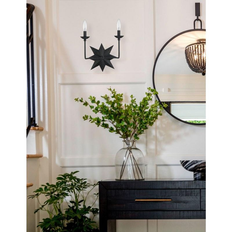 Crystorama Lighting Astro 2 - Light Sconce in  Black