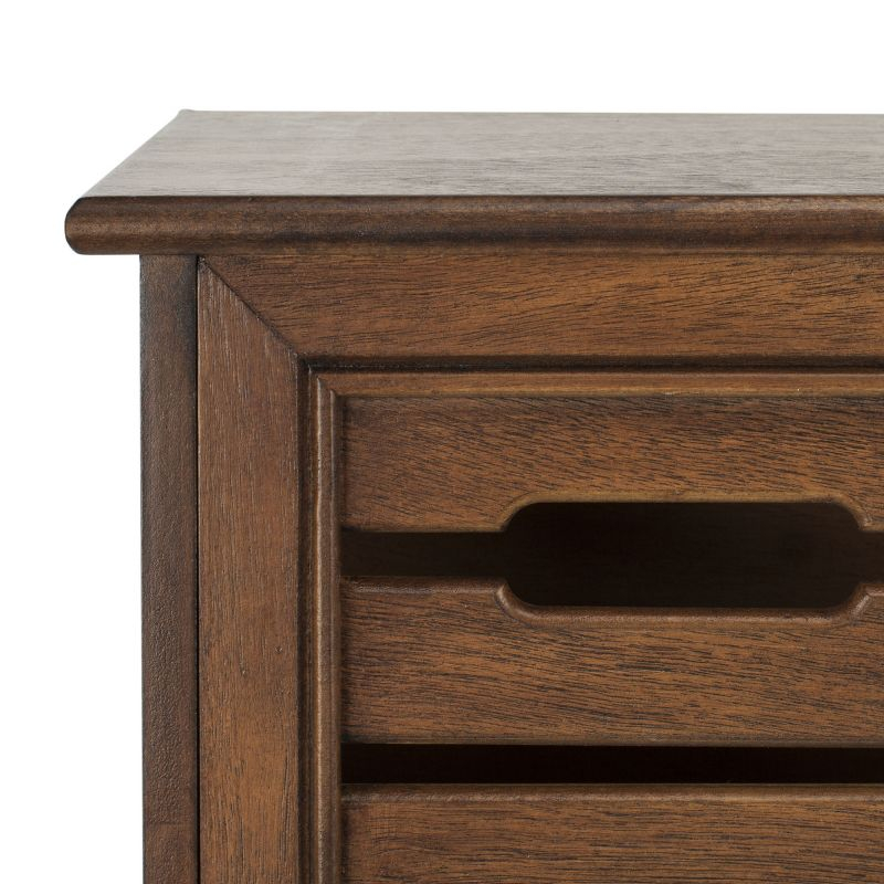 Leon Hanging 3 Drawer Wall Rack - Honey - Safavieh