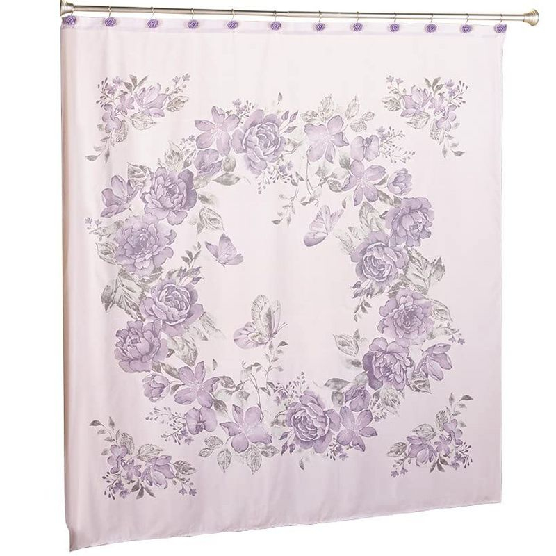 The Lakeside Collection Birmingham Floral Bath Collection - Shower Curtain