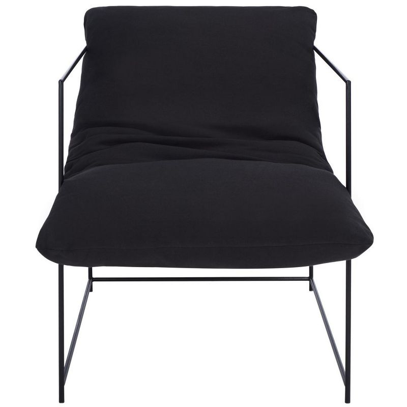 Portland Pillow Top Accent Chair - ACH4511 - Black/Black - Safavieh