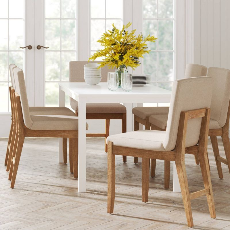 Nathan James Set of 6 Gracie Dining Chair Light Brown