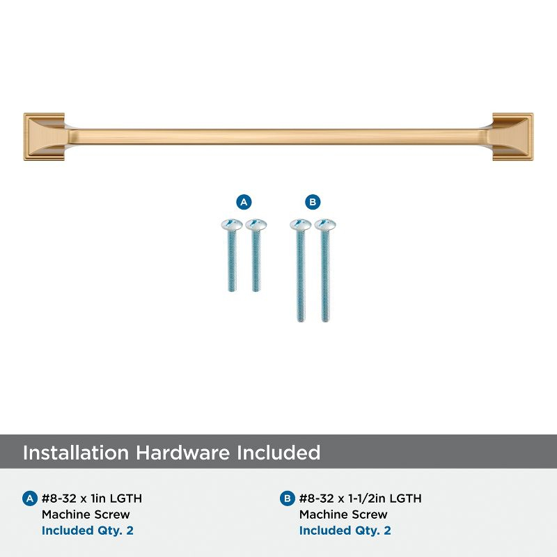 Amerock Exceed 10-1/16 inch (256mm) Center-to-Center Champagne Bronze Cabinet Pull