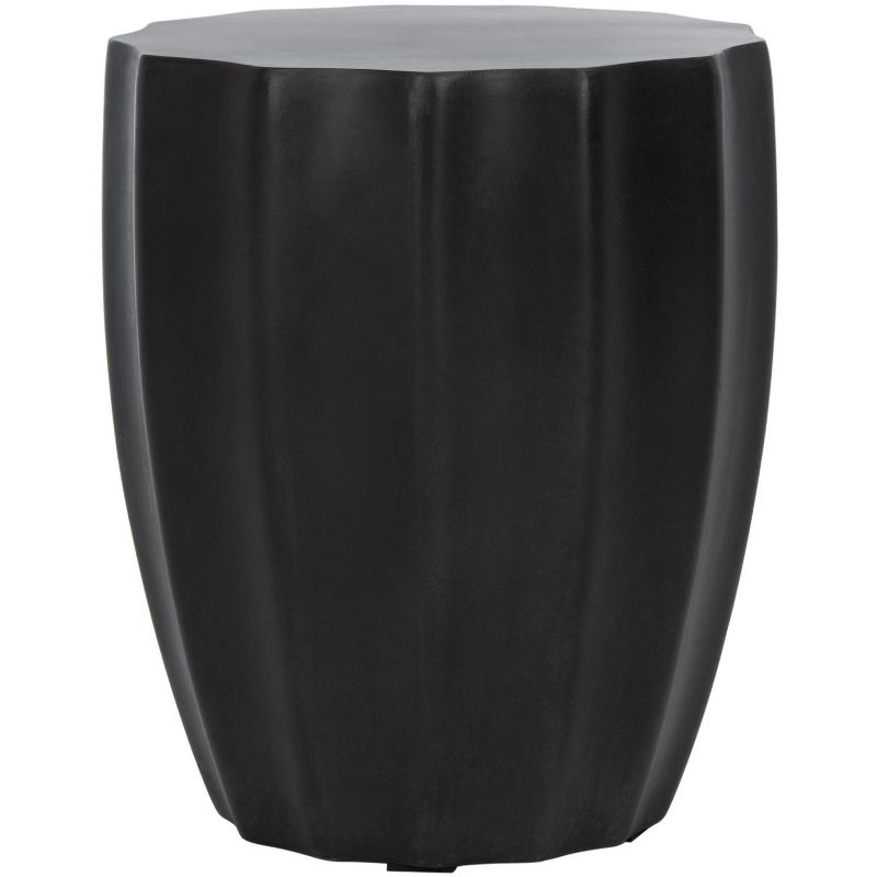 Jaslyn Accent Stool - Indoor/Outdoor - VNN1010 - Black - Safavieh