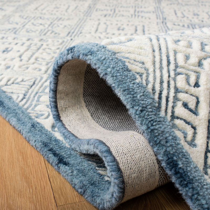 Glamour GLM660 Hand Tufted Area Rug - Blue/Ivory - 6'x6' - Safavieh.