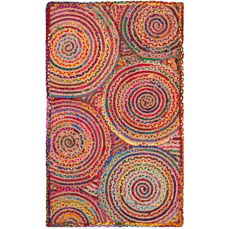 Cape Cod CAP203 Woven Indoor Accent Rug - Red/Multi - 3'x5' - Safavieh