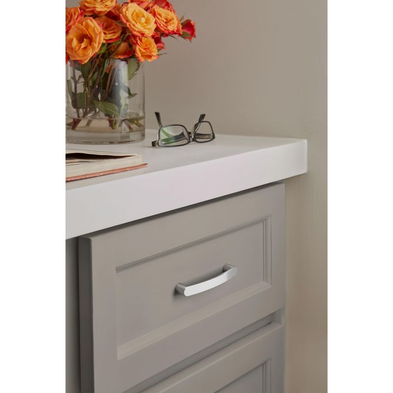Amerock Rift 3-3/4 inch (96mm) Center-to-Center Polished Chrome Cabinet Pull
