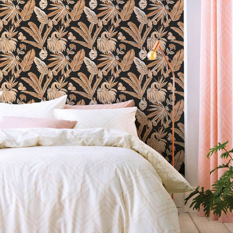 Tempaper & Co.® x She She Flamingo Salinas Removable Peel and Stick Wallpaper, Land, 56 sq ft: Vinyl, Self-Adhesive, Washable