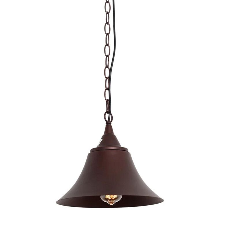 Chloe Lighting Cuddie Industrial 1 Light Oil Rubbed Bronze Ceiling Pendant 11" Wide
