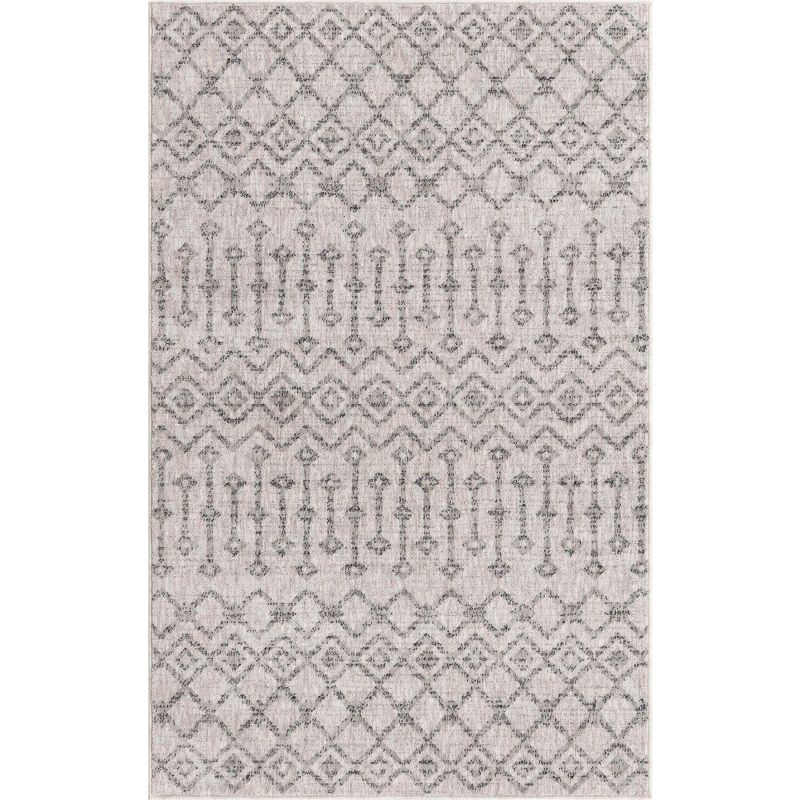 Unique Loom 4' 0 x 6' 0 Eco Trellis Ivory Area Rug
