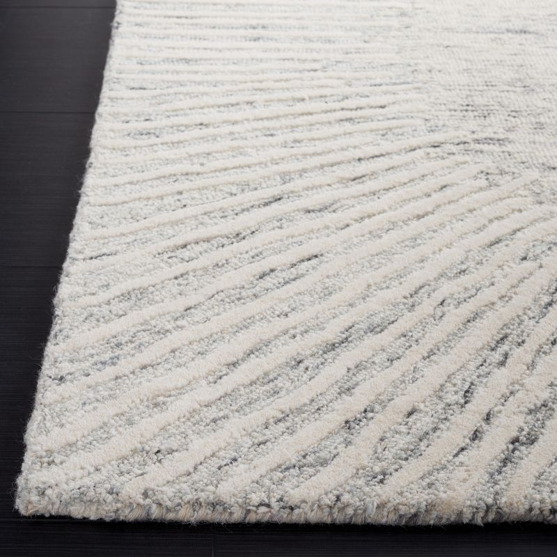 Abstract ABT478 Hand Tufted Area Rug - Gray/Ivory - 6'x6' - Safavieh.