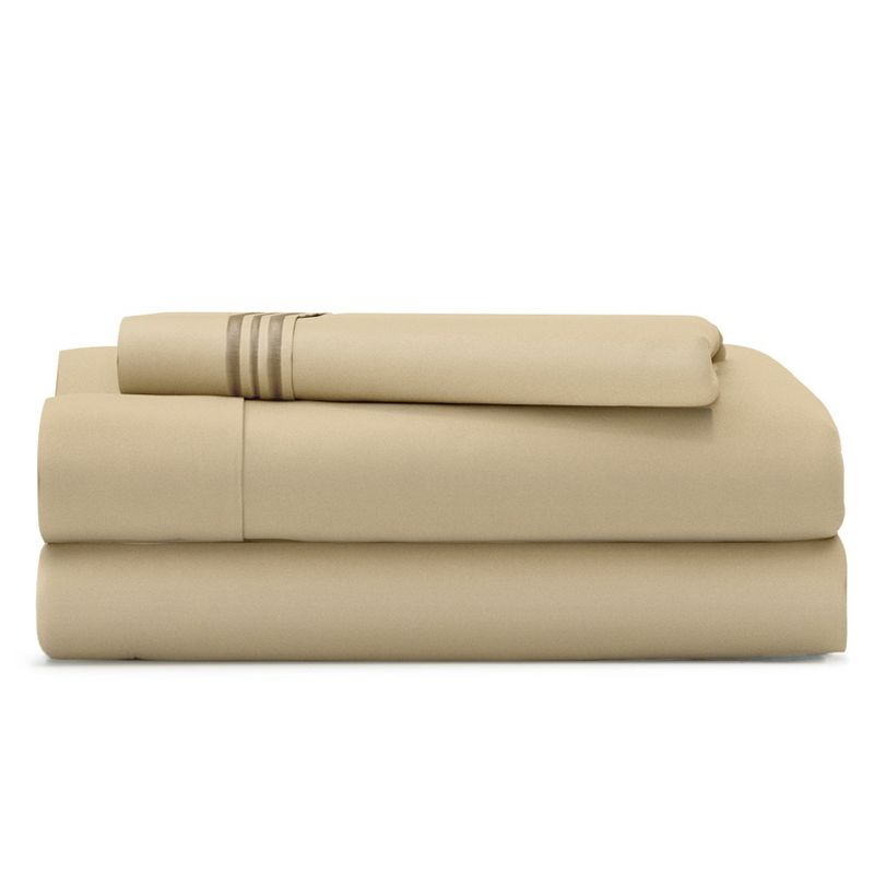Cosy House Collection Everyday Bed Sheet Set - Tan, Twin