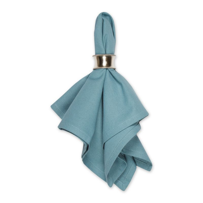 Design Imports Smoke Blue Solid Napkin Set/6