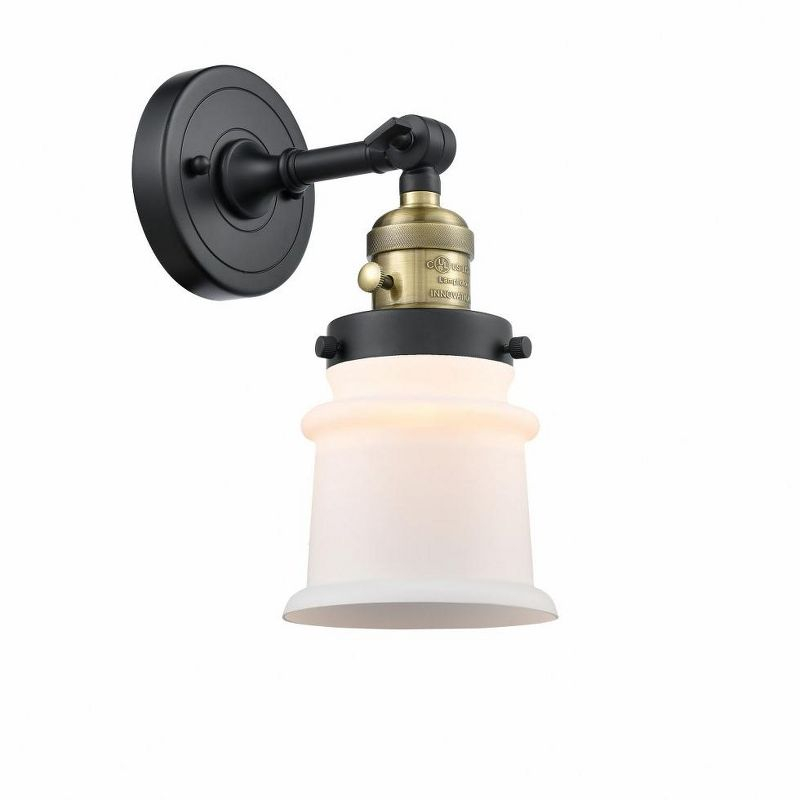 Innovations Lighting Canton 1 - Light Sconce in  Black Antique Brass