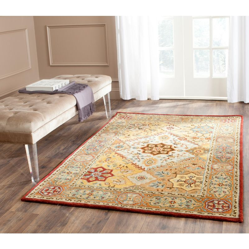 Persian Legend PL812 Hand Tufted Indoor Accent Rug - 3'x5' - Red/Rust - Safavieh