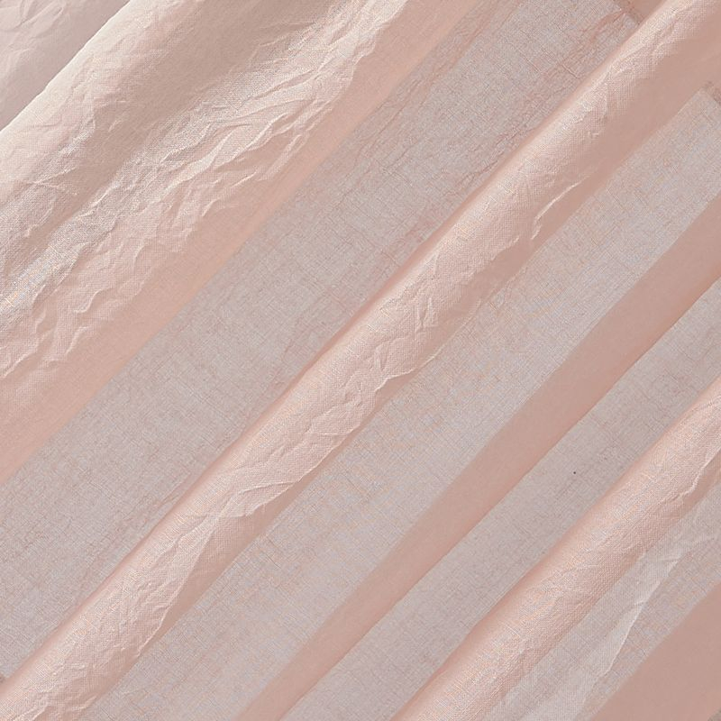 50"x95" No. 918 Sheer Avril Crushed Texture Rod Pocket Curtain Panel Blush: Sheer Curtain Panels, Transitional Style