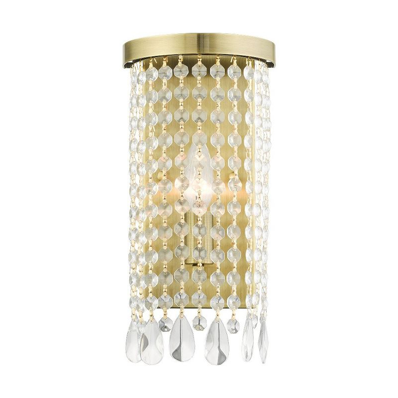 Livex Lighting Elizabeth 1 - Light Wall Light in  Antique Brass