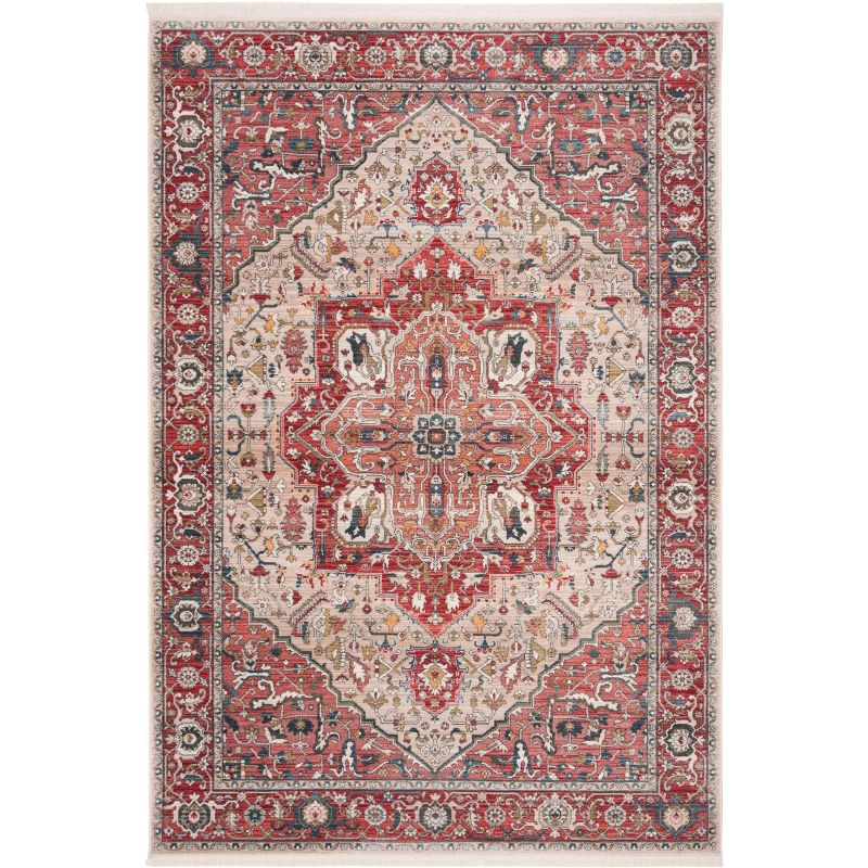 Vintage Persian VTP479 Power Loomed Indoor Accent Rug - Red/Ivory - 3'x5' - Safavieh