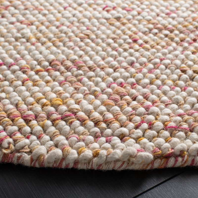 Natura NAT182 Hand Loomed Area Rug - Red/Ivory - 6' Round - Safavieh.