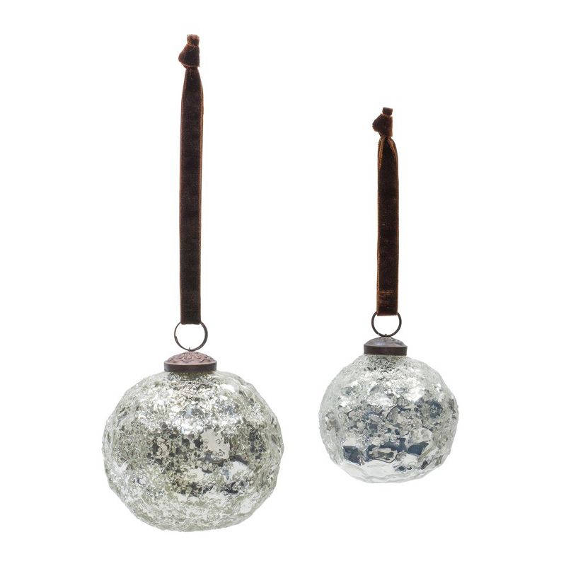 Melrose Mercury Glass Ball Ornament (Set of 4)