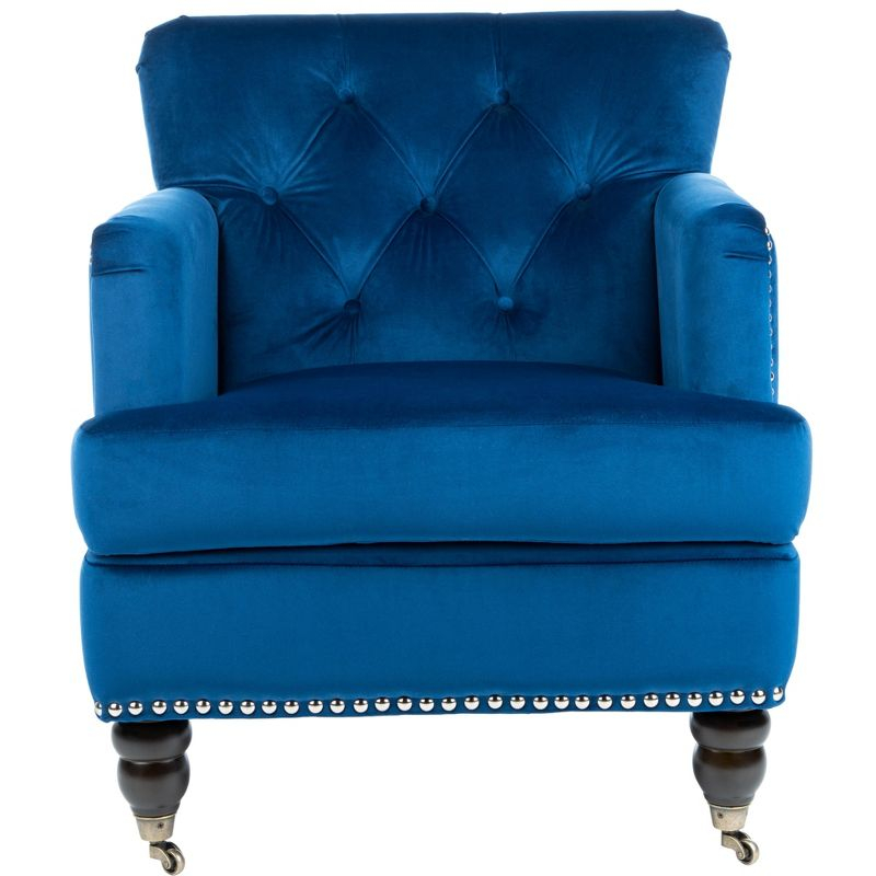 Colin Chair - HUD8212 - Navy/Espresso - Safavieh