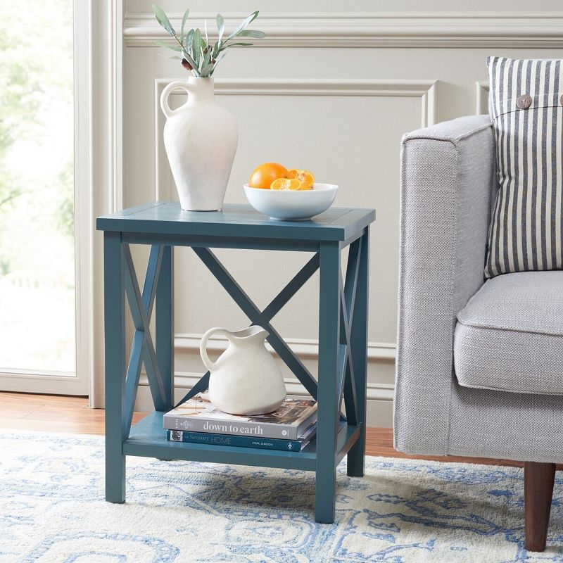 Candace End Table - Teal - Safavieh.