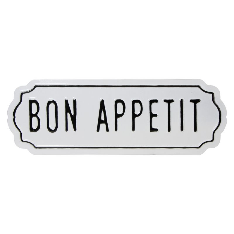 Northlight "Bon Appetit" Hanging Metal Wall Sign - 14"
