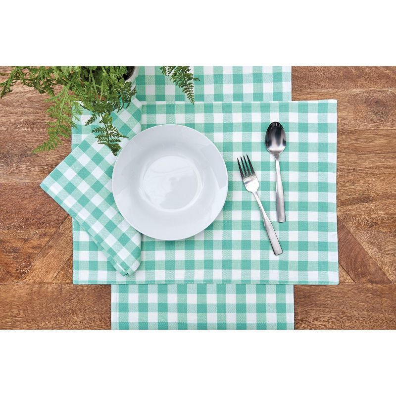 C&F Home 13" x 72" Ashford Aqua Table Runner