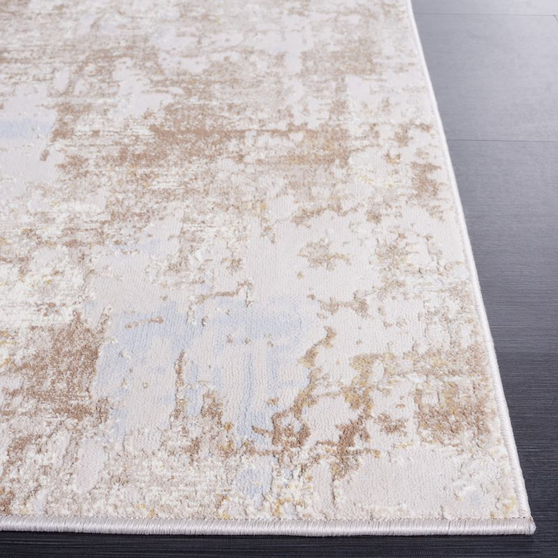 Continental CON112 Power Loomed Indoor Area Rug - Light Beige/Beige - 8'x10' - Safavieh