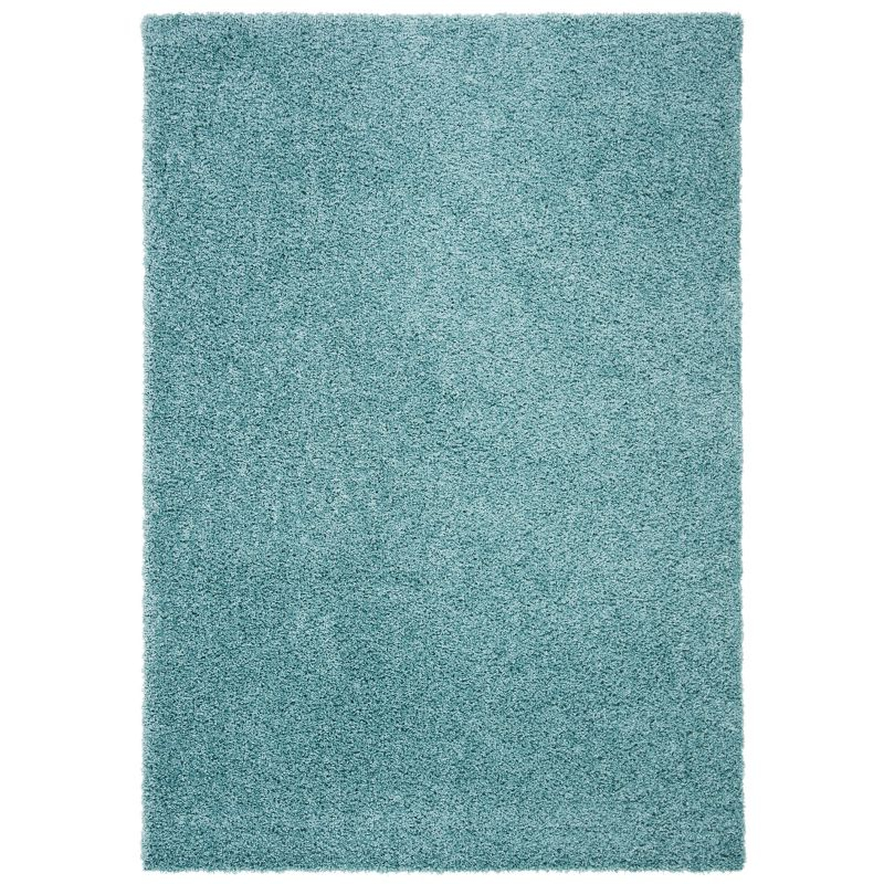 Primo Shag PRM300 Power Loomed Area Rug - Aqua - 5'3"x7'6" - Safavieh.