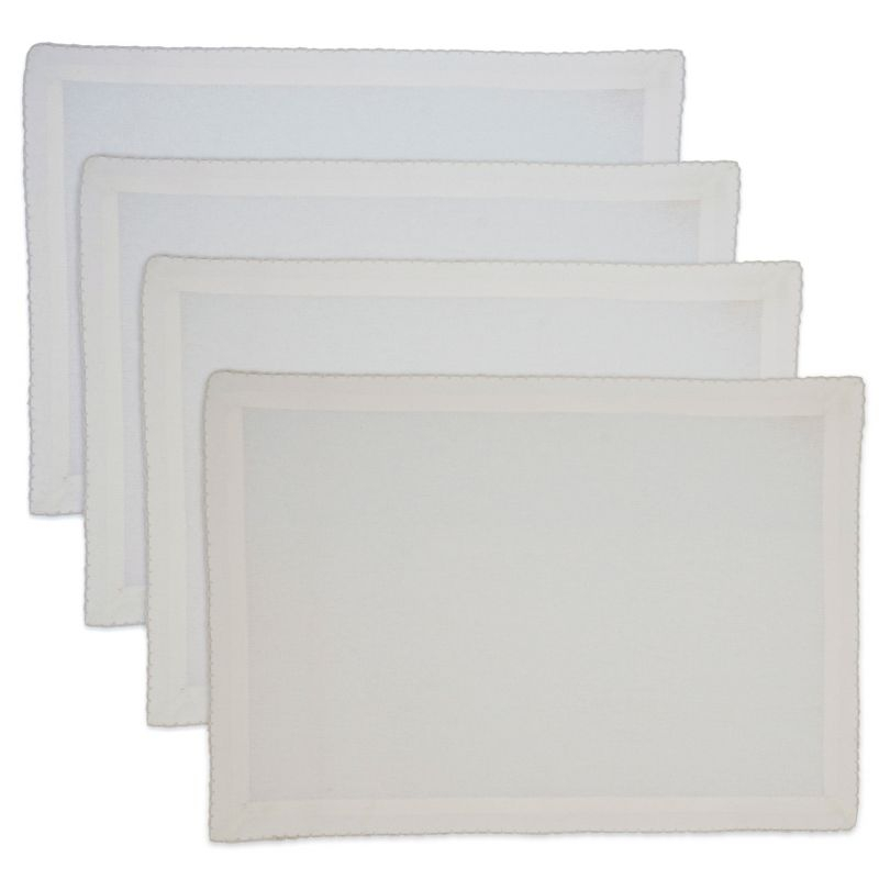 Recotting Cotton No Pattern Rectangle Placemat (Set of 4)