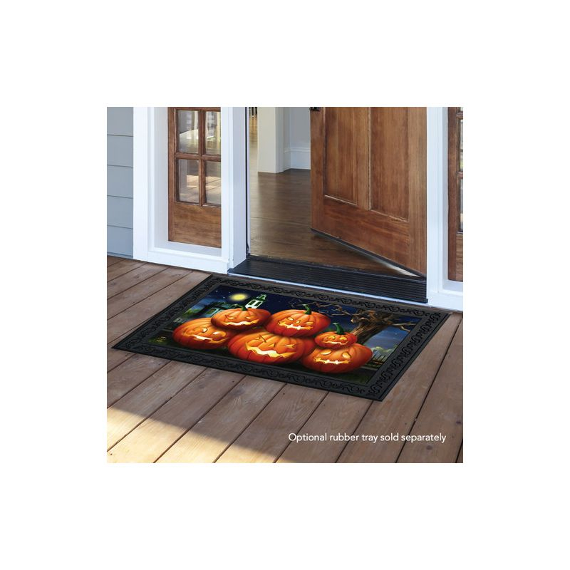 Briarwood Lane Doormat 30x18 Indoor Outdoor Spooky Jack O'lanterns Halloween For Halloween Doormat