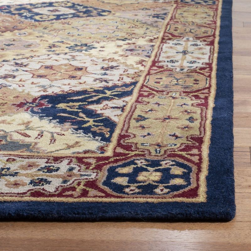 Heritage HG512 Handmade Area Rug - 8'x8' - Multi/Red - Safavieh