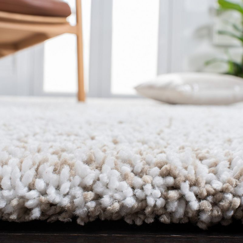 Ultimate Shag SGU211 Hand Tufted Indoor Area Rug - Sand/Ivory - 5'x8' - Safavieh.