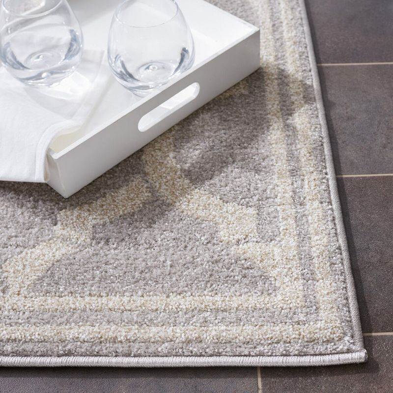 Amherst AMT415 Power Loomed Indoor Area Rug - Light Grey/Ivory - 8'x10' - Safavieh