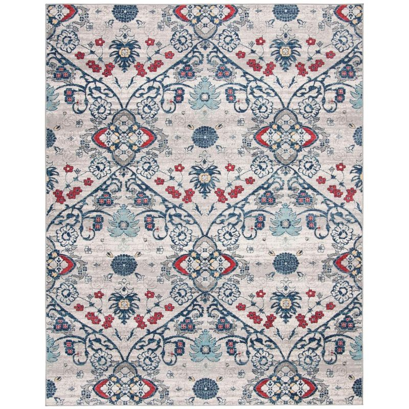 Brentwood BNT894 Power Loomed Area Rug - Navy/Grey - 8'9"x11'9" - Safavieh.
