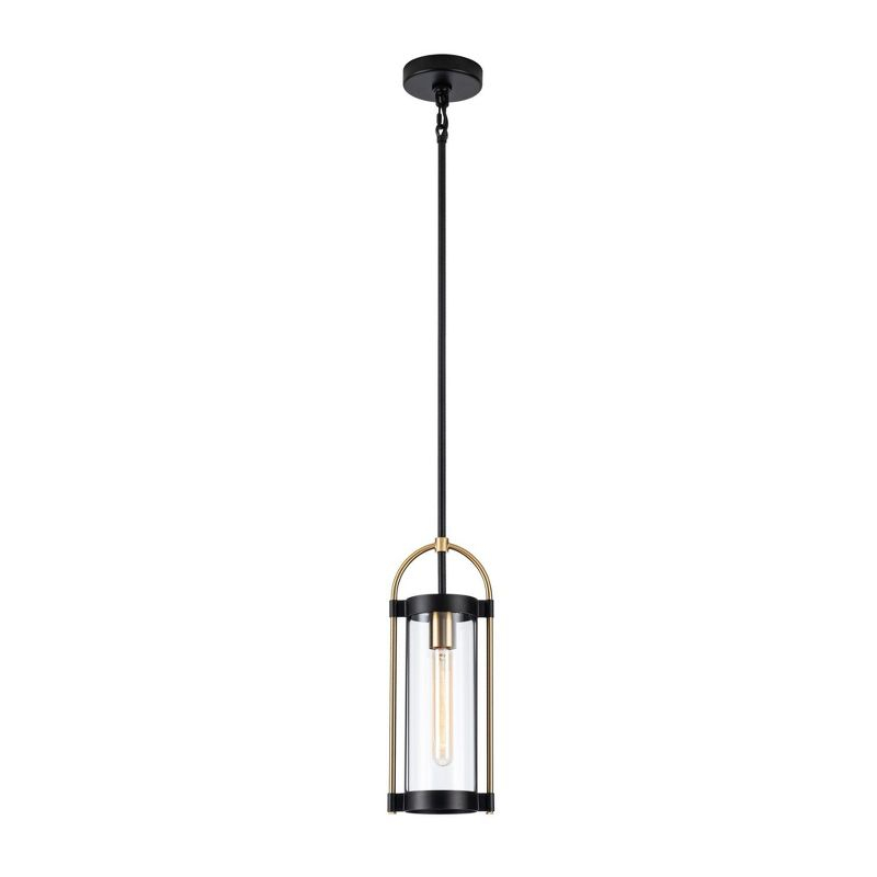 Artcraft Lighting Gem 1 - Light Pendant in  Black/Brushed Brass