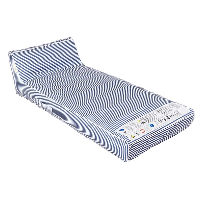 Sunnylife Luxe Lie-On Lounger - Le Weekend Navy - Inflatable Pool Float