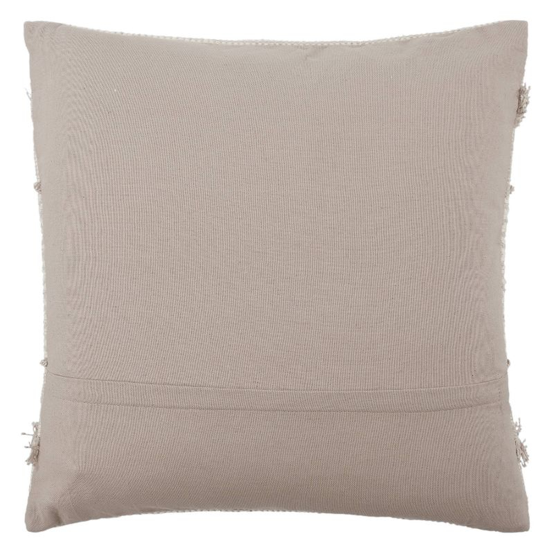 20"x20" Oversize Imena Geometric Poly Filled Square Throw Pillow Light Gray/Ivory - Jaipur Living