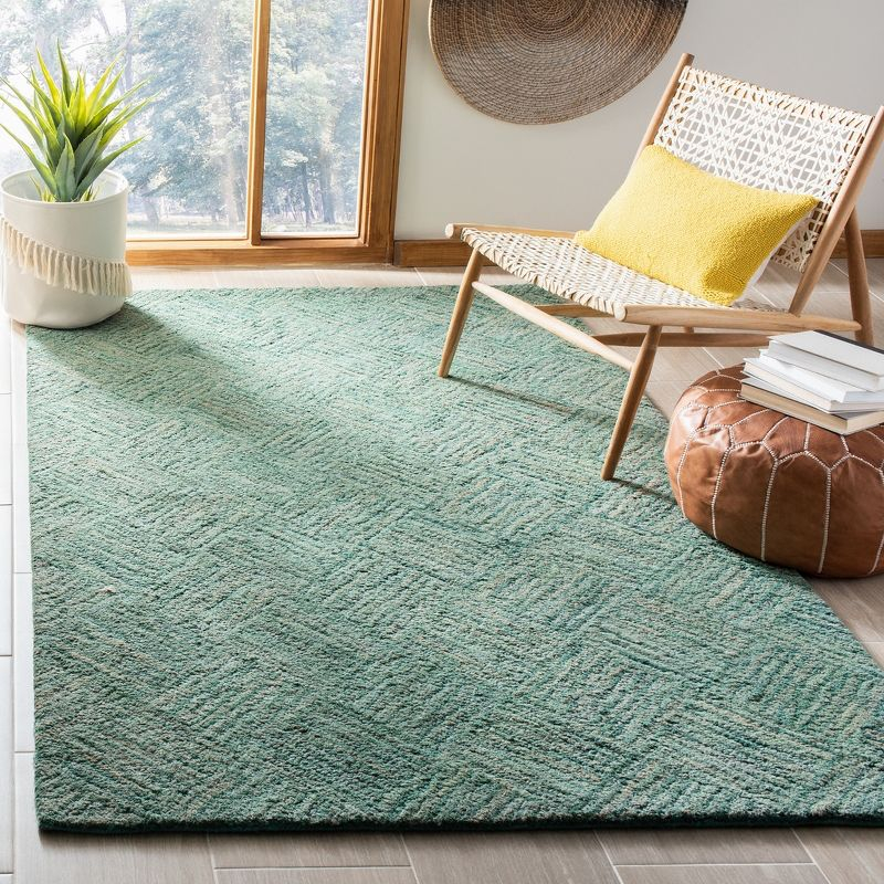 Nantucket NAN316 Hand Tufted Indoor Area Rug - Green/Multi - 4'x6' - Safavieh.