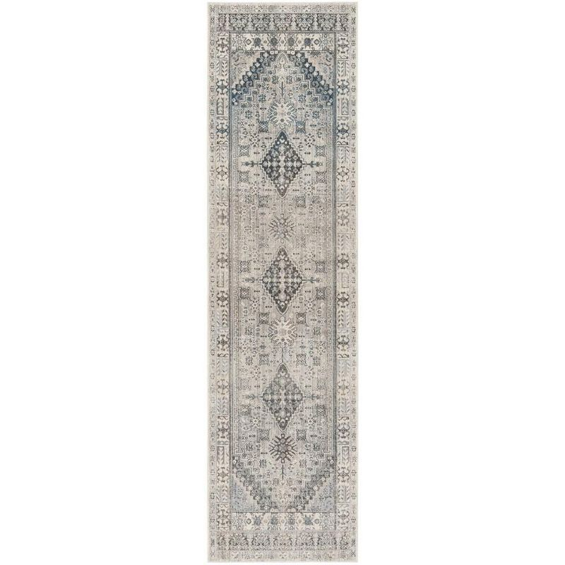 Vintage Persian VTP472 Power Loomed Indoor Runner Rug - Grey/Blue - 2'2"x12' - Safavieh.