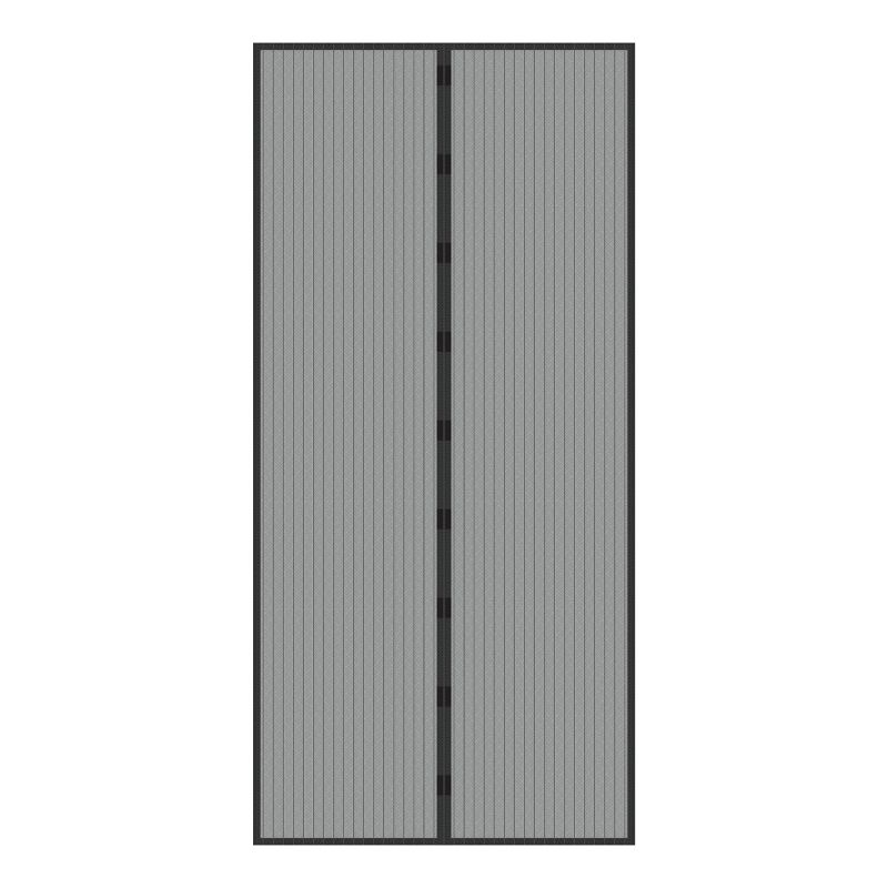 Hastings Home 38" Magnetic Screen Door for French Doors or Sliding Glass Doors - Full Frame Velcro, Black