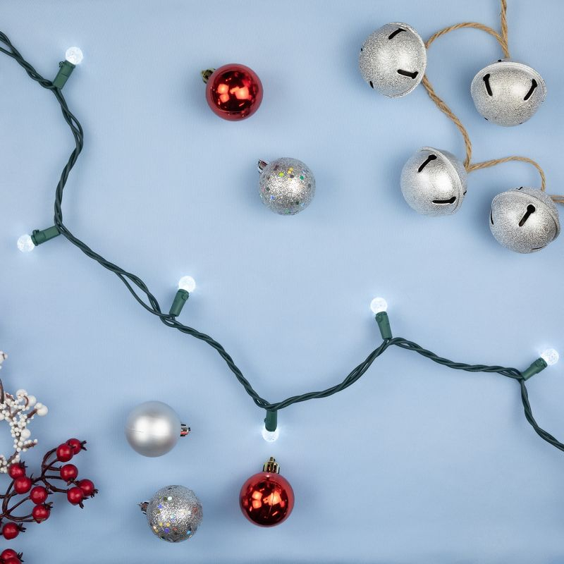 Northlight LED G12 Berry Christmas Lights - Pure White - 16' Green Wire - 50 ct