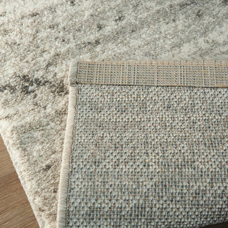4'4"x6' Sienna Transitional Geometric Rug Gray - Balta Rugs: Venosa Area Rug, 4x6, Machine Made, Indoor Use