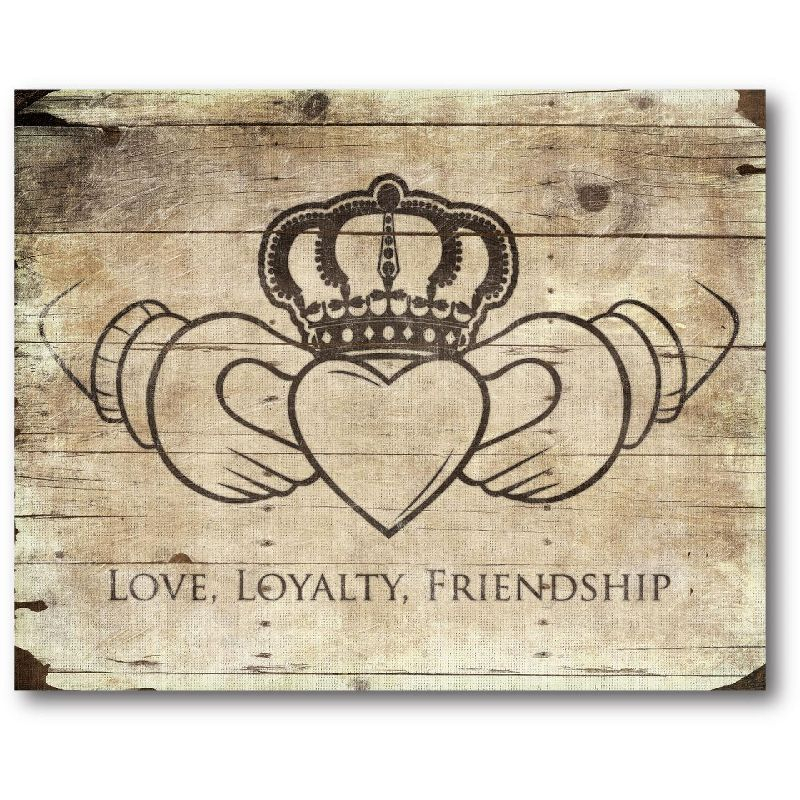 Courtside Market Love, Loyaily, Freindship 16x20 Gallery-Wrapped Canvas