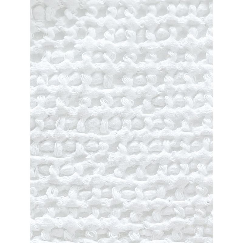 Cool Cotton White Waffle Weave Pillow 20x20 24x24 / Down / White