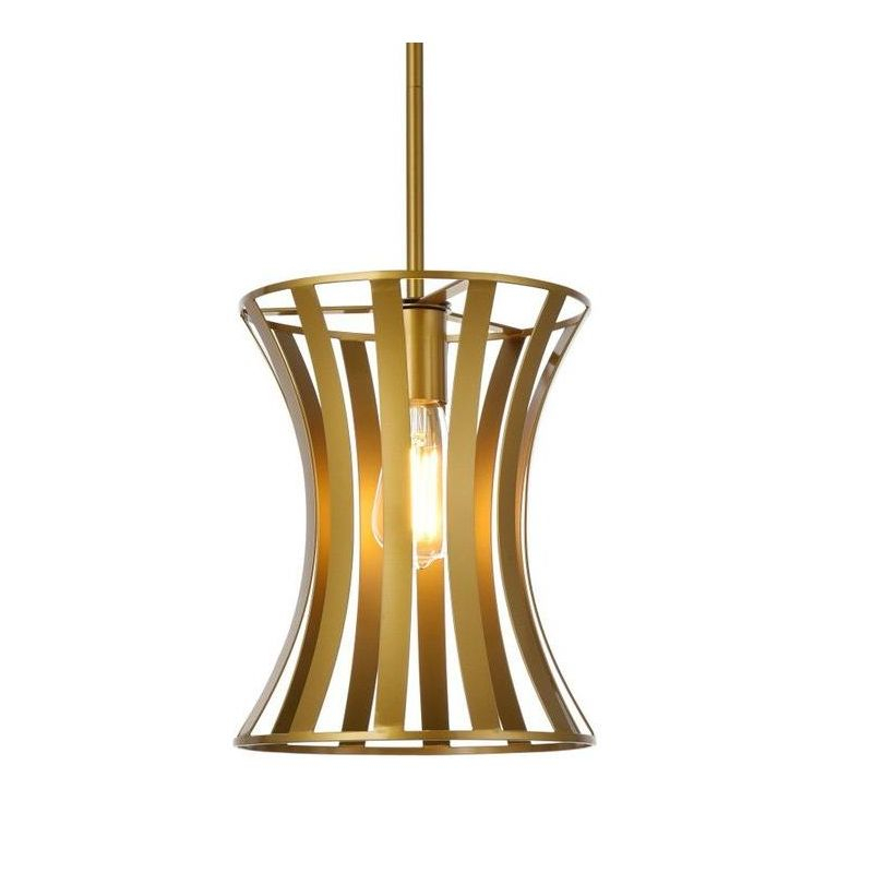 Elegant Lighting Lily 1 light pendant in brass